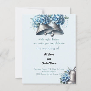 Invitation Entendre l'invitation Bells Blue Hydrangea