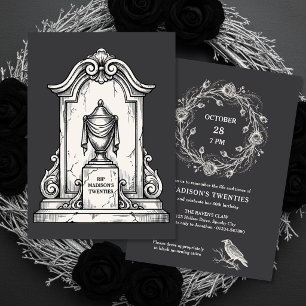 Invitation Enterrement de mes vingt ans pour mes 30 ans gothi