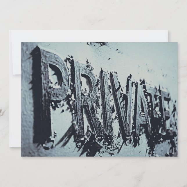 Invitation Enterrement de vie de garçon privé pour homme (Devant)