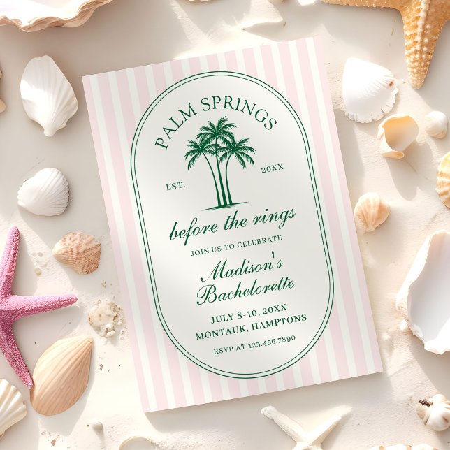 Invitation Enterrement de vie de jeune fille à Palm Springs B (Créateur téléchargé)