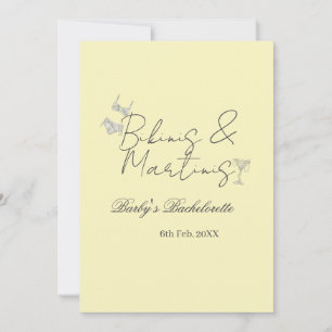 Invitation enterrement de vie de jeune fille Bikins & Martini