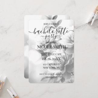 Invitation Enterrement de vie de jeune fille Bouquet de fleur