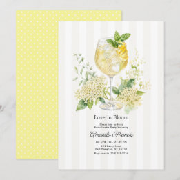 Invitation Enterrement de vie de jeune fille Cocktail Fleur d