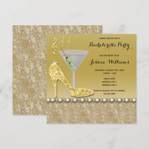 Invitation Enterrement de vie de jeune fille Cocktail & Stile