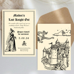 Invitation Enterrement de vie de jeune fille “Dernier Chevali