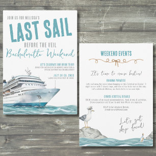 Invitation Enterrement de vie de jeune fille en croisière