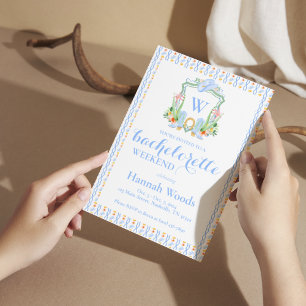 Invitation Enterrement de vie de jeune fille Grandmillennial 