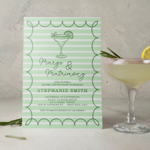 Invitation Enterrement de vie de jeune fille Margs et Mariage