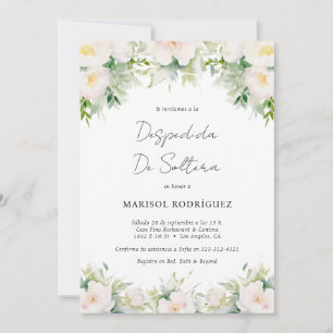 Invitation Enterrement de Vie de Jeune Fille Réception de Mar