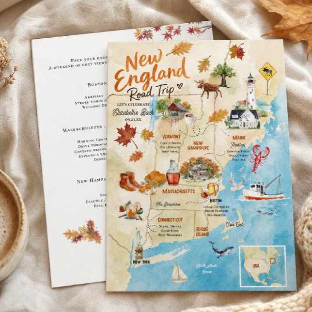 Invitation Enterrement de Vie de Jeune Fille Road  (Créateur téléchargé)