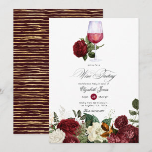 Invitation Enterrement de vie de jeune fille sur le thème du