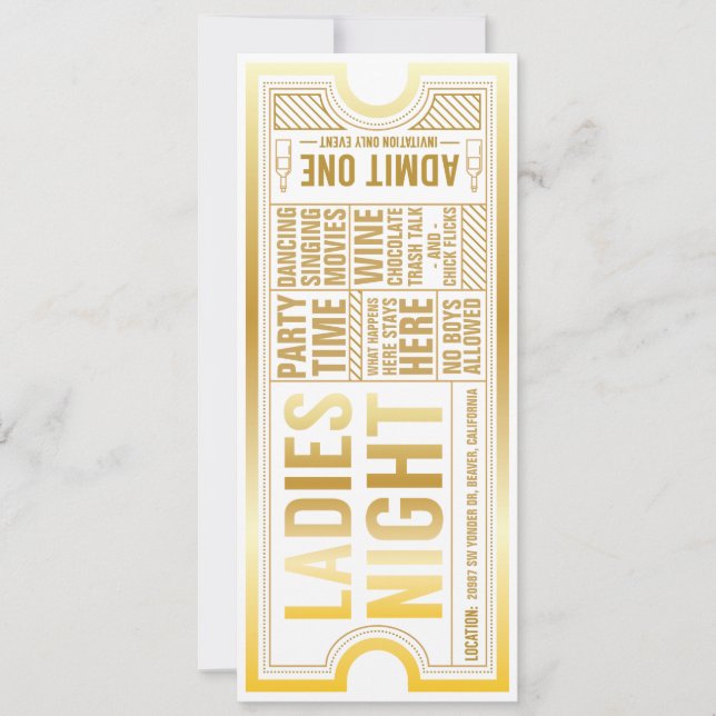 Invitation entièrement personnalisable pour la soi (Devant)