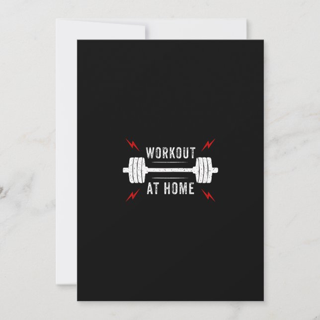 Invitation entraînement à la maison (Devant)