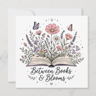 Invitation Entre les livres et les floraisons amoureux des li