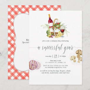 Invitation Entreprise BBQ Picnic Ajouter un logo