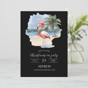 Invitation Entreprise de nom personnalisé pour Noël en juille