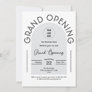 Invitation Entreprise moderne Grand Ouverture