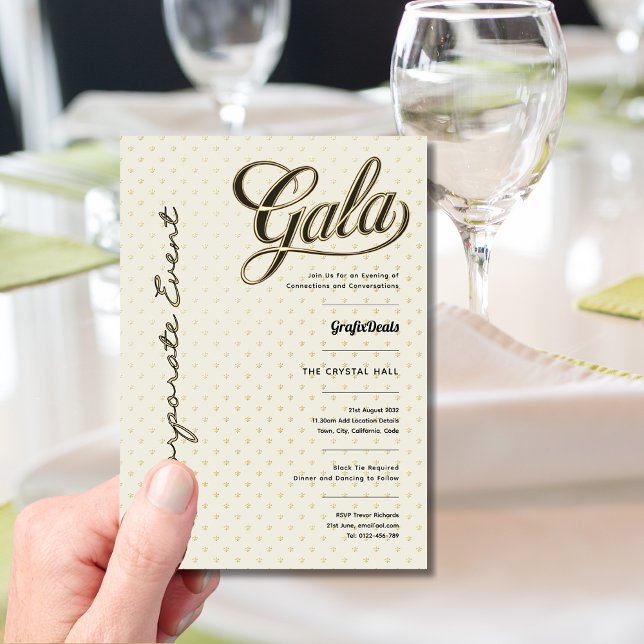 Invitation Entreprise Organisme de bienfaisance collecte de f (Créateur téléchargé)