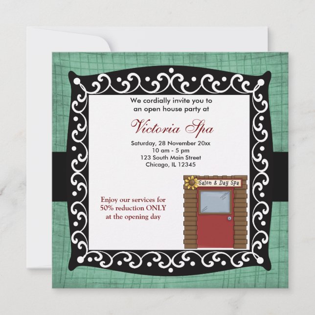 Invitation Entreprise Spa Open House (Devant)