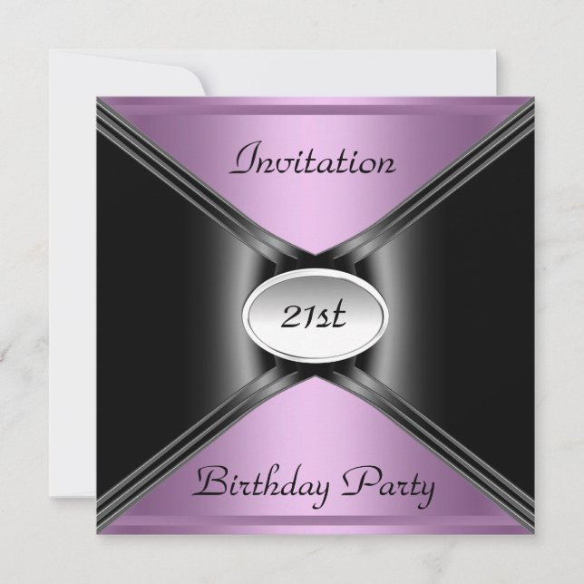 Invitation Enveloppe d'invitation pour tout anniversaire de c (Devant)