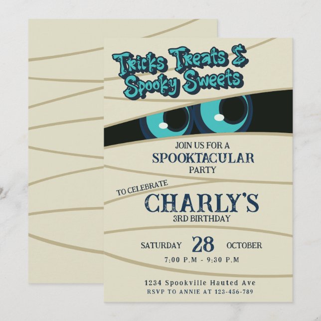 Invitation enveloppée de plaisir (Devant / Derrière)