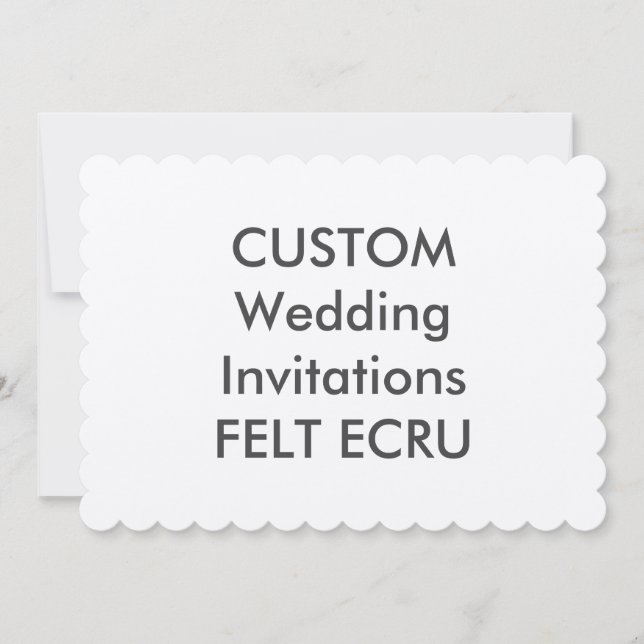 Invitation ENVOI ECRU 110lb 7x5" à bascule (Devant)