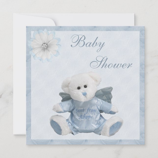 Invitation Envoyé Par Le Baby shower Des Garçons De Teddy D'A (Devant)