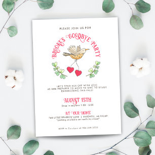 Invitation Envoyer avec Amour Adieu Fête d'adieu