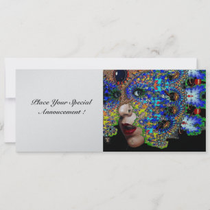 Invitation ÉPHÉMÈRE bal masqué sweet 16 argent