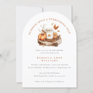 Invitation Épice citrouille et tout Nice Baby shower automnal