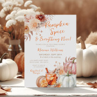 Épices citrouilles Et Tout Baby shower Agréable