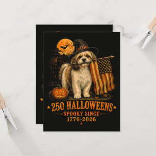 Invitation Épouvantable 250 Halloween Shih Tzu Patriotique 17