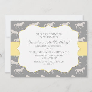 Invitation Equestre classique Quinzième anniversaire