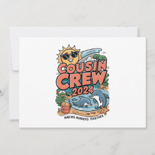 Invitation Équipage de couture 2024 Vacances été Plage Voyage