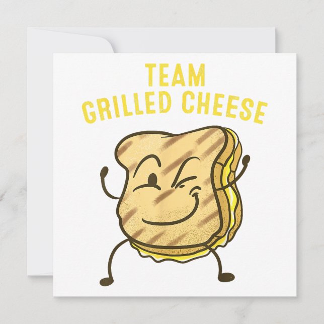 Invitation Équipe cool Fromage Grillé Cadeau Drôle Squad Toas (Devant)