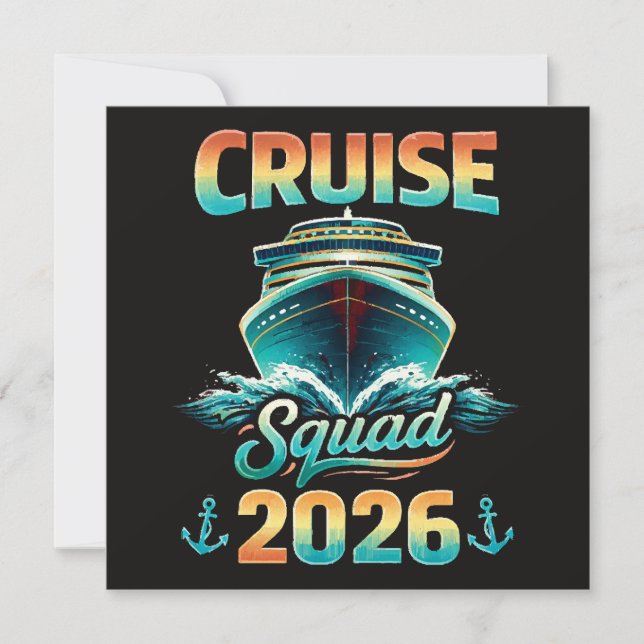Invitation Équipe de croisière 2026 – Vacances d'été (Devant)