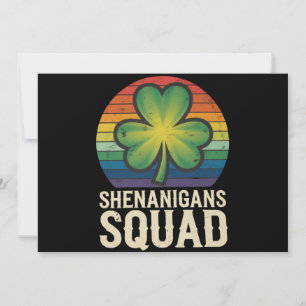 Invitation Équipe de Shenanigans Saint-Patrick Correspondante
