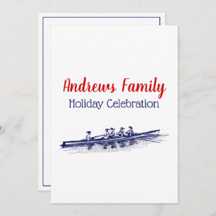 Invitation Équipe des femmes de raideurs d'aviron Sports naut