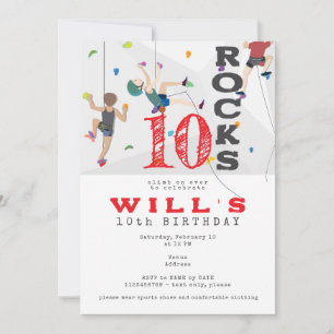 Invitation Escalade murale intérieure Ado entre n'importe que