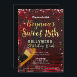 Invitation Escalier Tapis Rouge Hollywood SWEET 18 18ème Fête<br><div class="desc">Cartes d'invitation pour fête d'anniversaire SWEET 18ème sur l'escalier du tapis rouge Hollywood.</div>