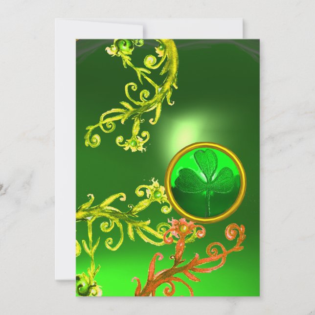 INVITATION ESCALIERS VERTS ET JOURNÉE DU SHAMROCK ST PATRICK (Devant)