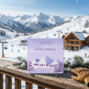 Invitation Escapade de week-end en montagne en hiver pour EVJ