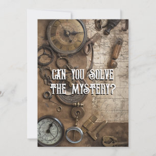 Invitation Escape Room Jeu fête d'anniversaire personnalisée