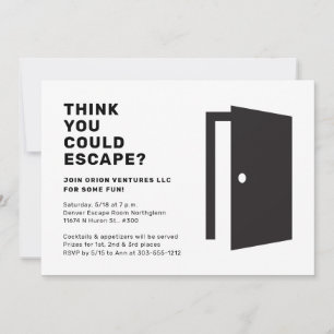 Invitation Escape Room Party