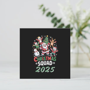 Invitation Escouade de Noël personnalisée 2025 Famille Père N