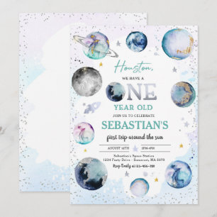 Invitation Espace Anniversaire Premier Voyage Autour Du Solei