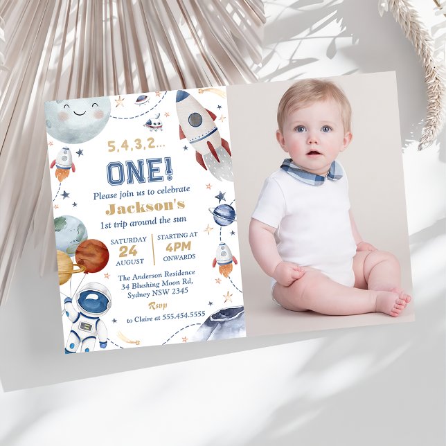 Invitation Espace Extérieur Anniversaire Partie 1er Voyage Au (Créateur téléchargé)