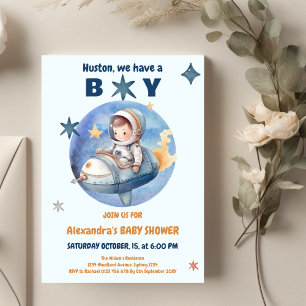 Invitation Espace Extérieur Baby Boy Douche