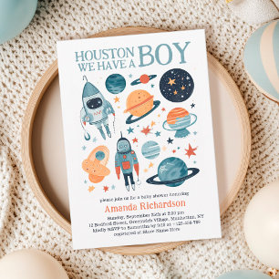 Invitation Espace Extérieur Houston Nous Avons Un Baby shower