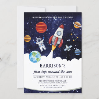 Invitation Espace Extérieur Premier Voyage Autour De L'Annive